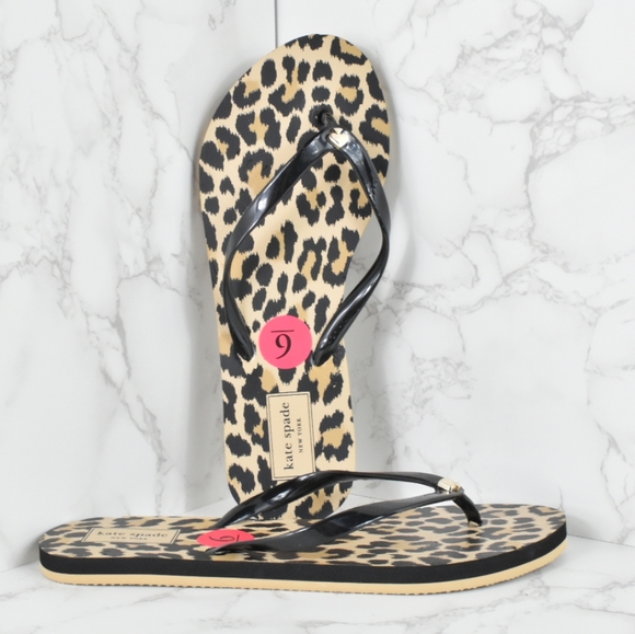 Kate Spade Leopard Flip Flops - Picture 4 of 8